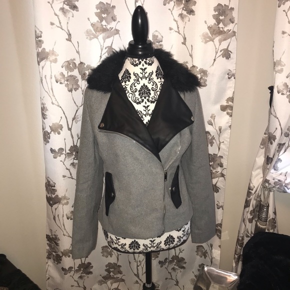 NWOT “New Look” Medium Faux Fall Zip Jacket - Picture 2 of 6